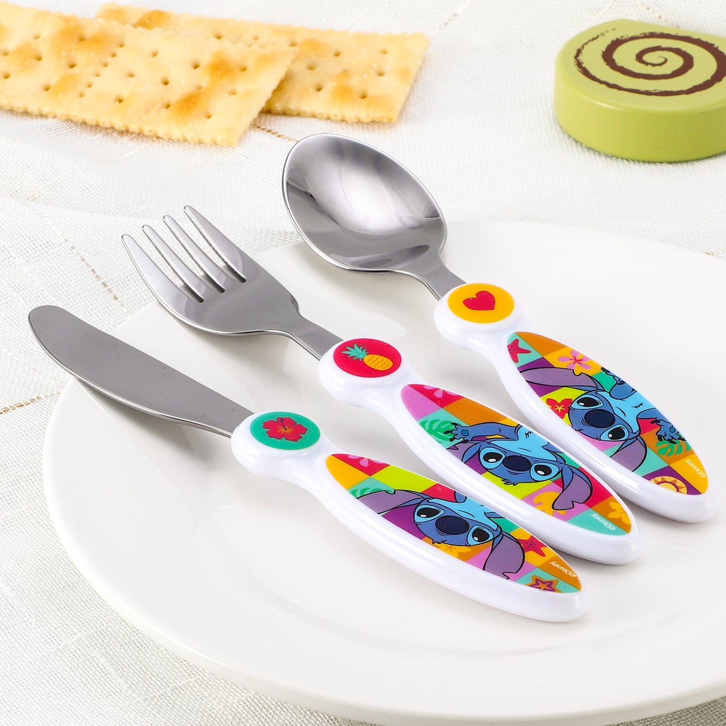 Stitch Children's Kids 3pcs Cutlery Set