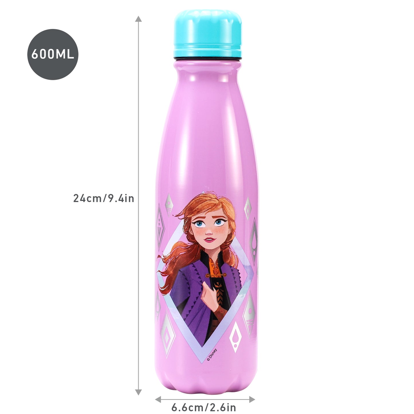Frozen Children's Aluminum Reusable Water Bottle 600ml