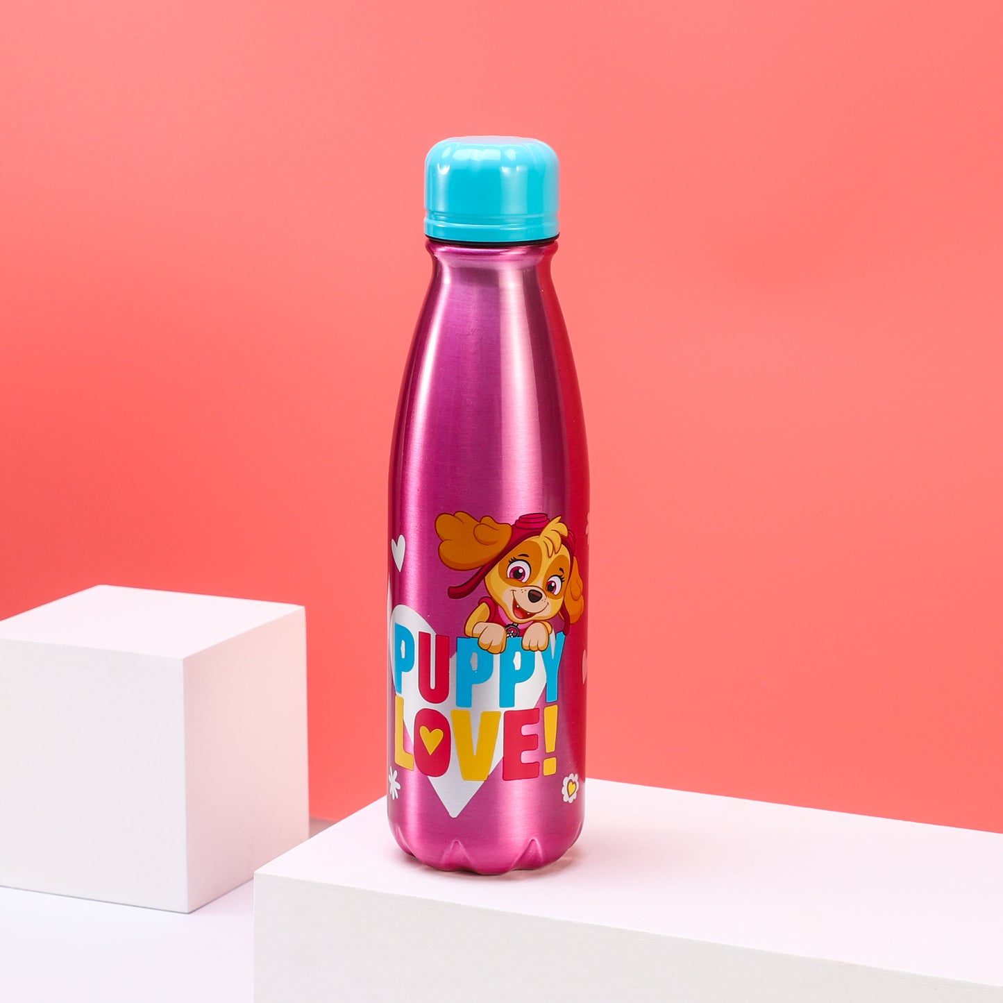 Paw Patrol Girls Children's Aluminum Reusable Water Bottle 600ml