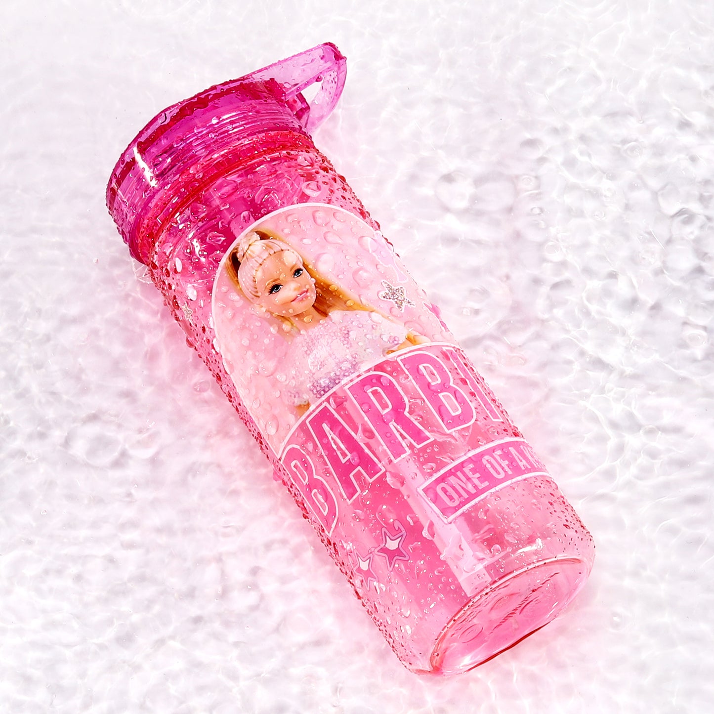 Barbie 580ml Water Bottle for Kids, School Drinks Bottle Made of Durable Ecozen BPA Free