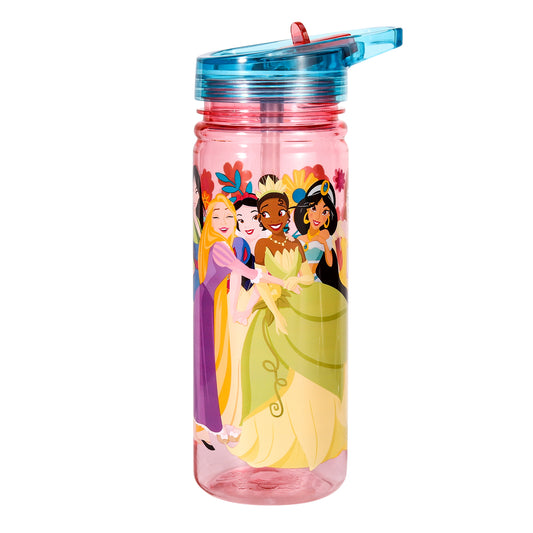 Disney Princess 580ml Water Bottle for Kids, School Drinks Bottle Made of Durable Ecozen BPA Free