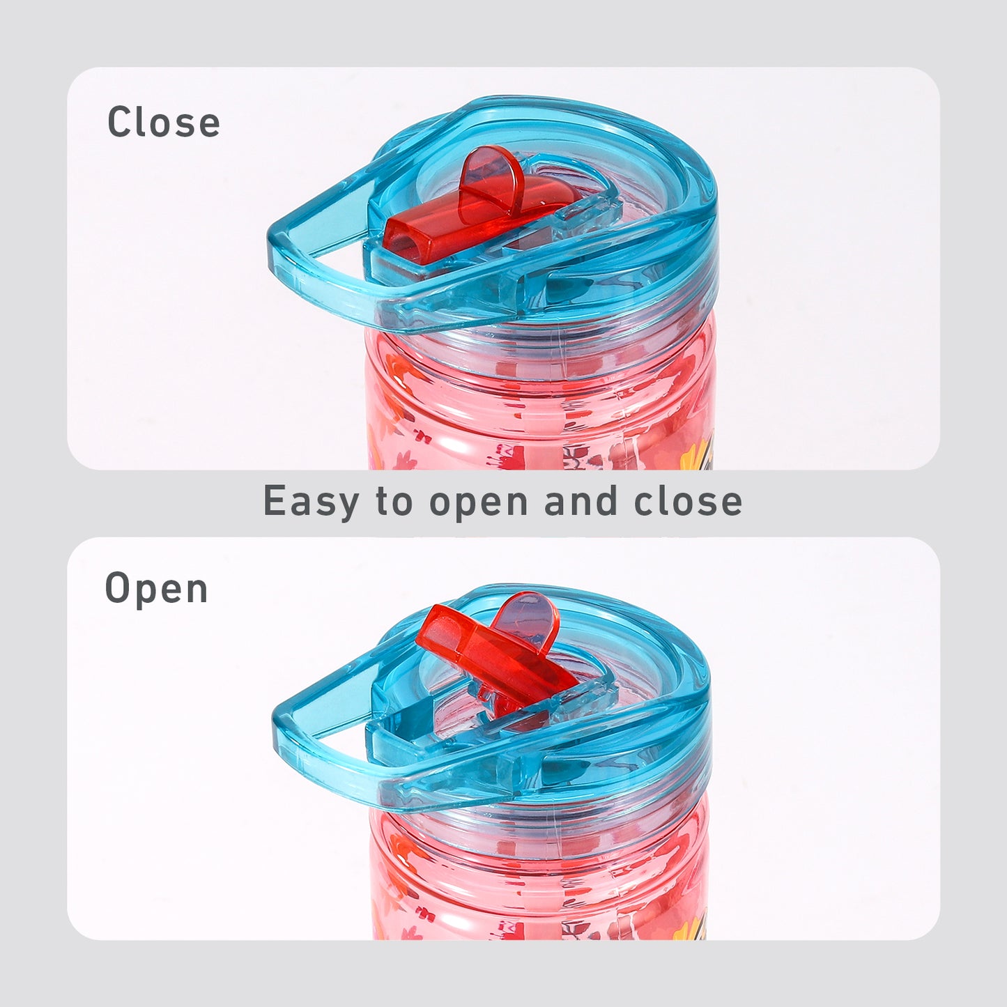 Disney Princess 580ml Water Bottle for Kids, School Drinks Bottle Made of Durable Ecozen BPA Free