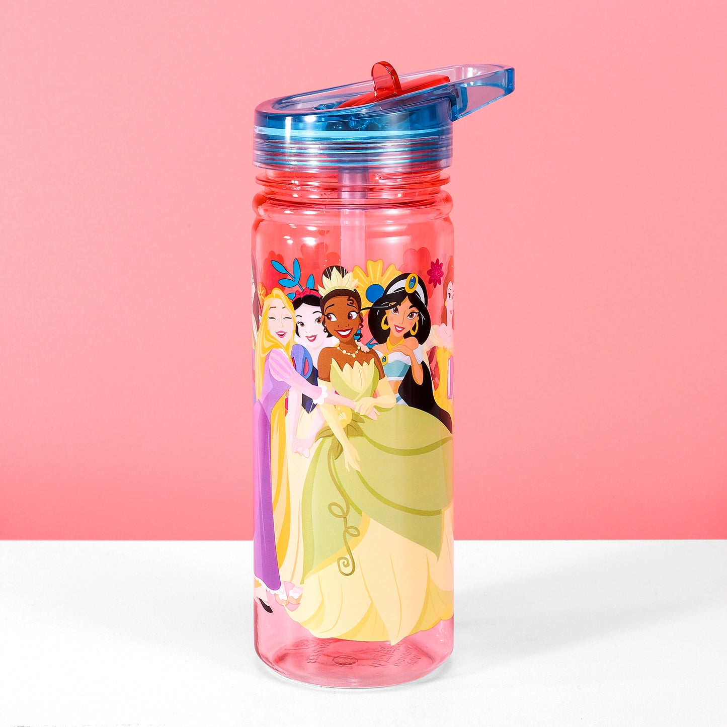 Disney Princess 580ml Water Bottle for Kids, School Drinks Bottle Made of Durable Ecozen BPA Free