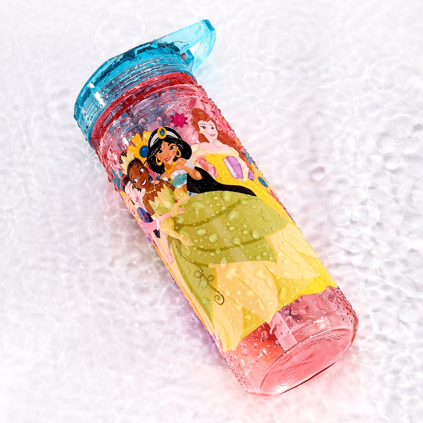 Disney Princess 580ml Water Bottle for Kids, School Drinks Bottle Made of Durable Ecozen BPA Free