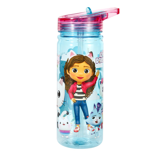 Gabby's Dollhouse 580ml Water Bottle for Kids, School Drinks Bottle Made of Durable Ecozen BPA Free
