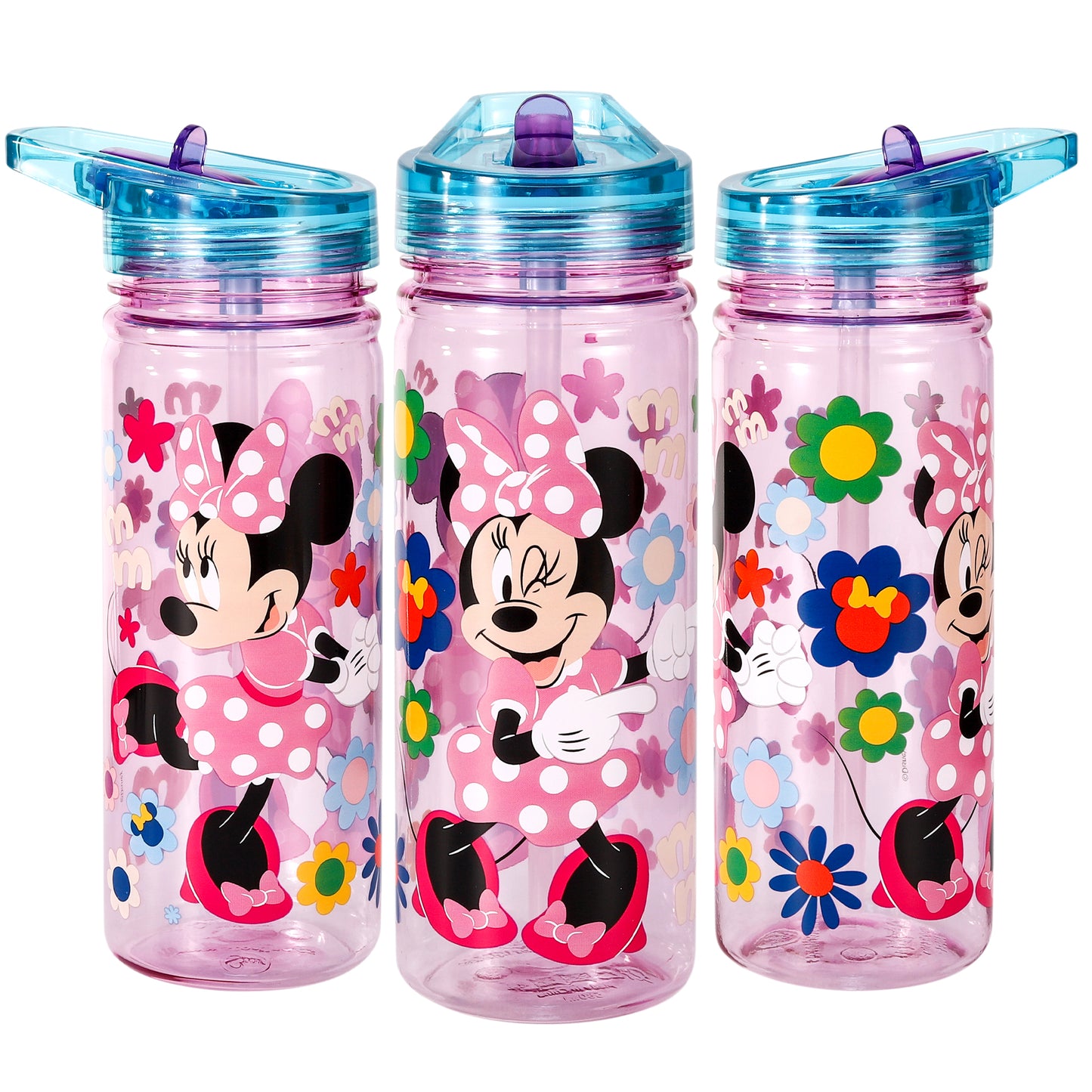 Minnie Mouse 580ml Water Bottle for Kids, School Drinks Bottle Made of Durable Ecozen BPA Free
