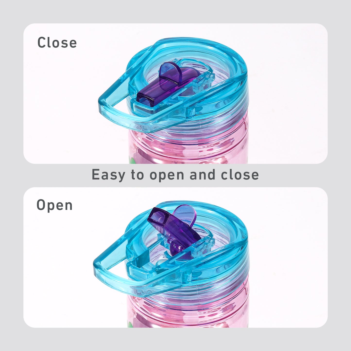 Minnie Mouse 580ml Water Bottle for Kids, School Drinks Bottle Made of Durable Ecozen BPA Free