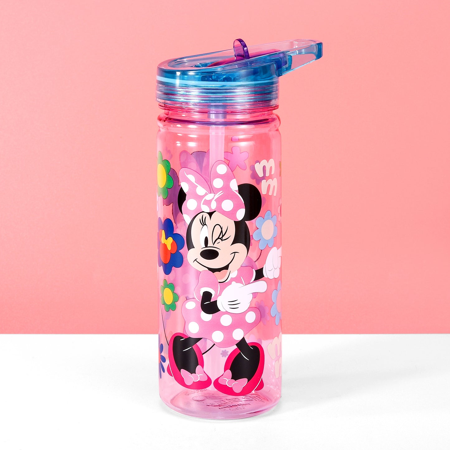 Minnie Mouse 580ml Water Bottle for Kids, School Drinks Bottle Made of Durable Ecozen BPA Free