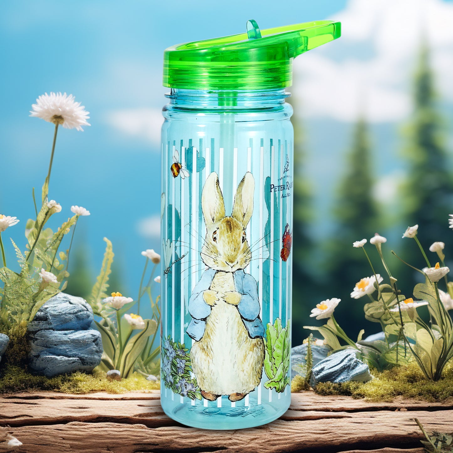 Peter Rabbit 580ml Water Bottle for Kids, School Drinks Bottle Made of Durable Ecozen BPA Free