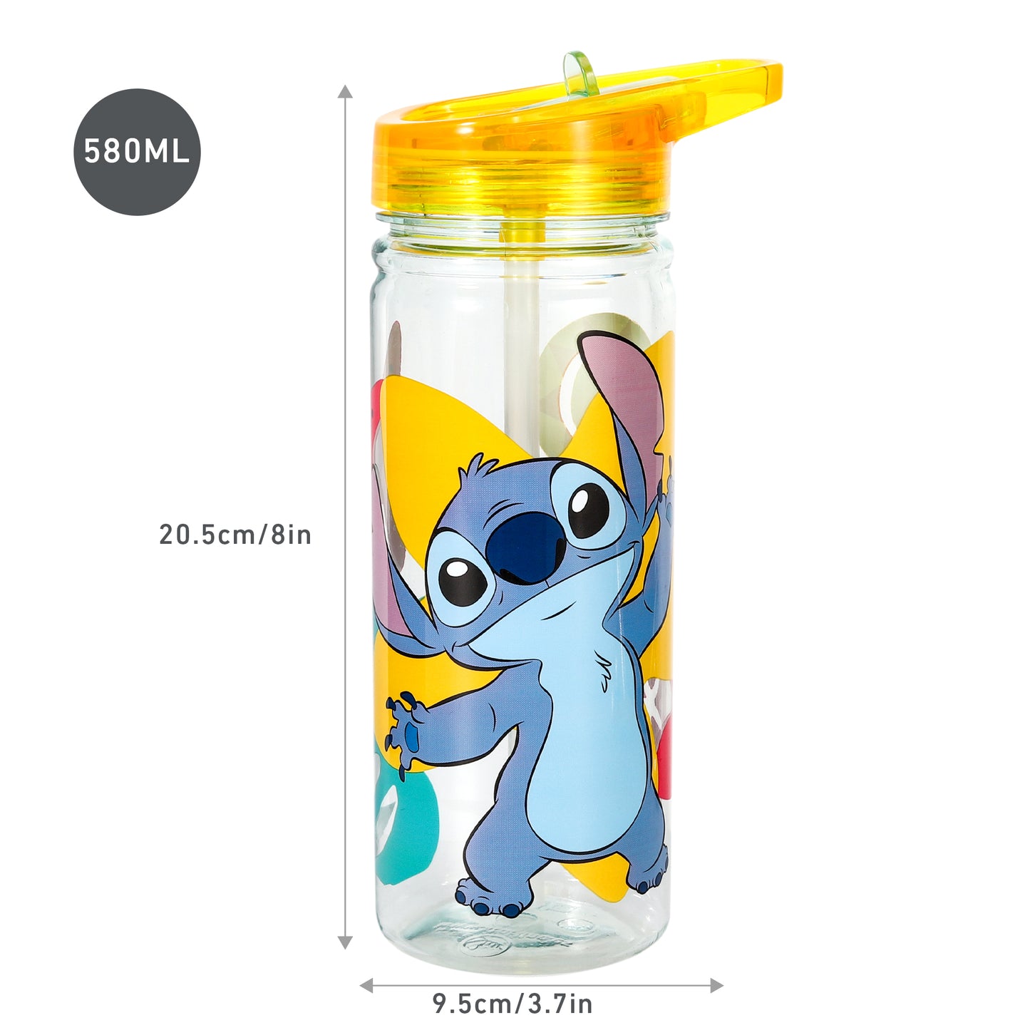 Fireman Sam 580ml Water Bottle for Kids, School Drinks Bottle Made of Durable Tritan BPA Free