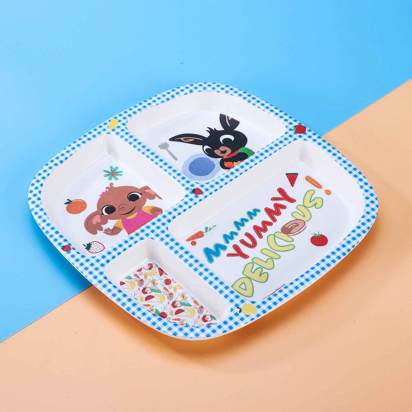 Bing 3 Section Childrens Divided Breakfast Lunch Dinner Plate