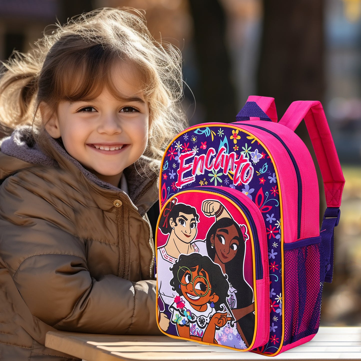 Disney Encanto Kids Childrens Premium Backpack School Rucksack Travel Bag, Multicolour