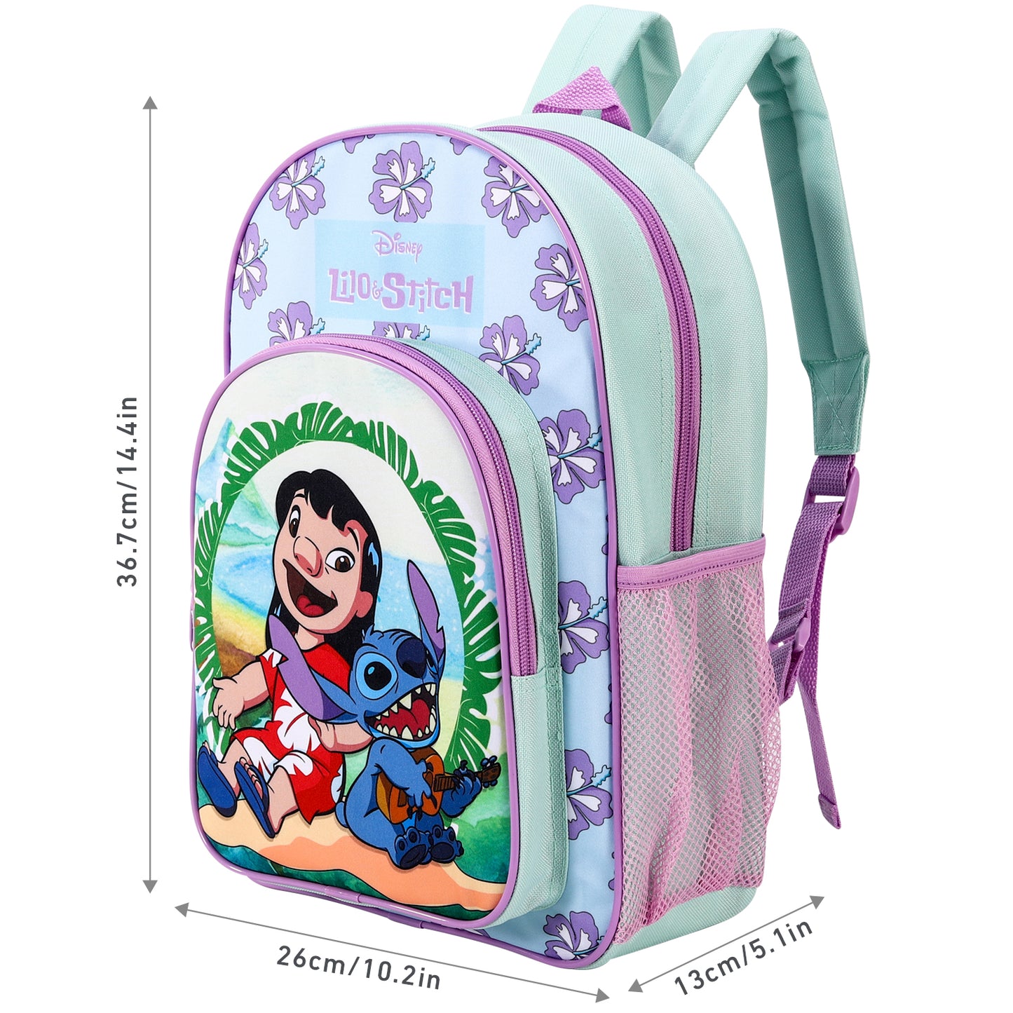 Lilo & Stitch Childrens Backpack Bag Boys Girls with side mesh pocket