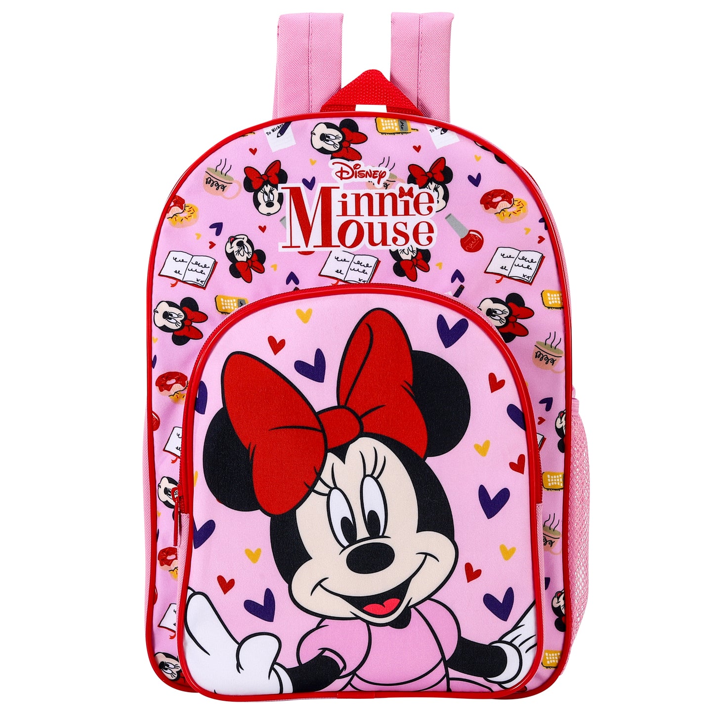 Minnie Mouse Childrens Backpack Bag Boys Girls with side mesh pocket