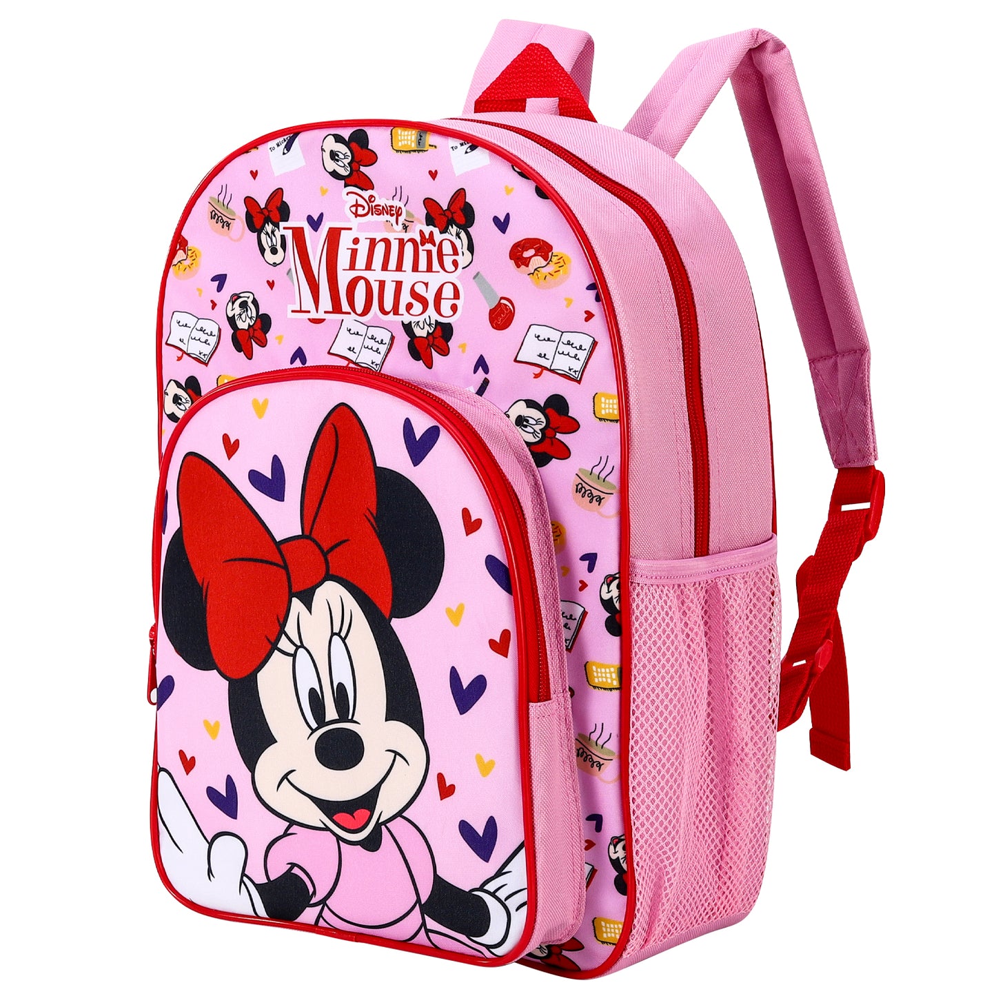 Minnie Mouse Childrens Backpack Bag Boys Girls with side mesh pocket