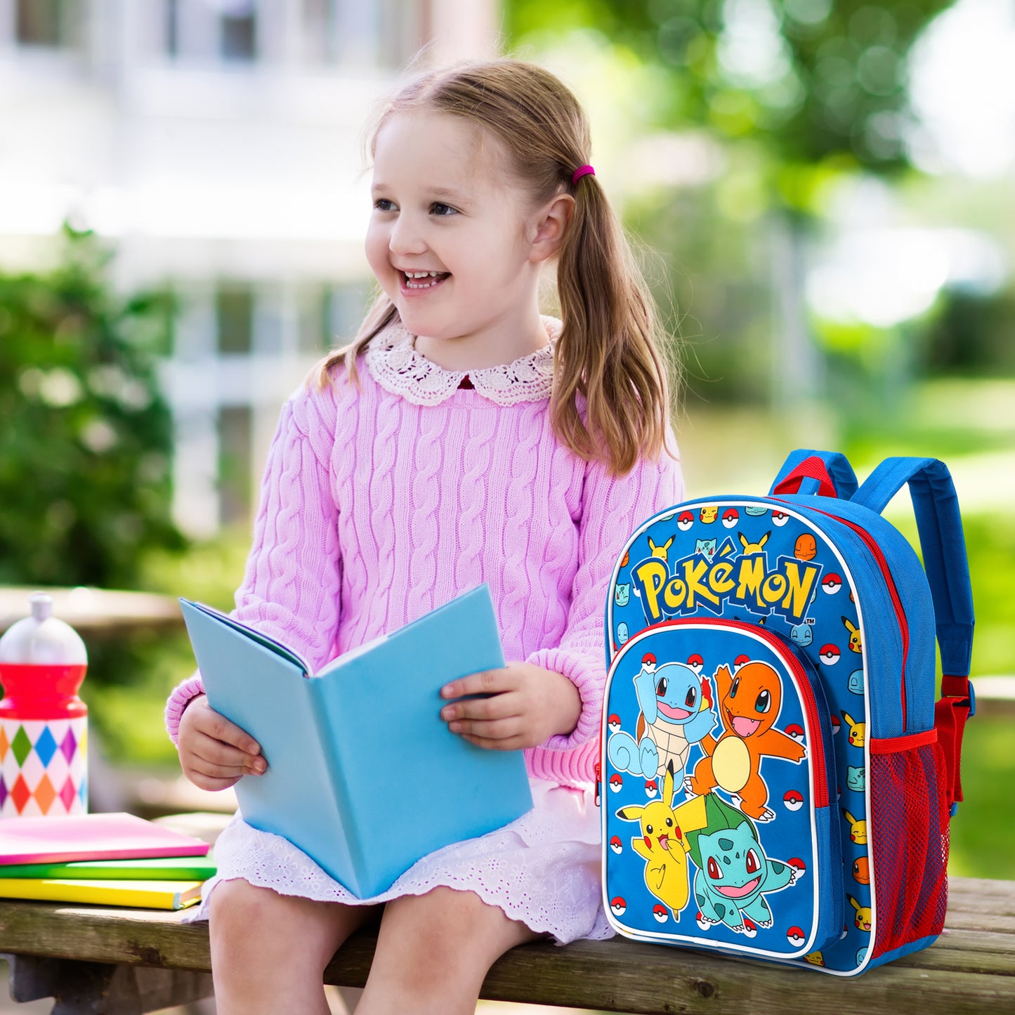 Pokemon Kids Childrens Premium Backpack School Rucksack Travel Bag, Multicolour