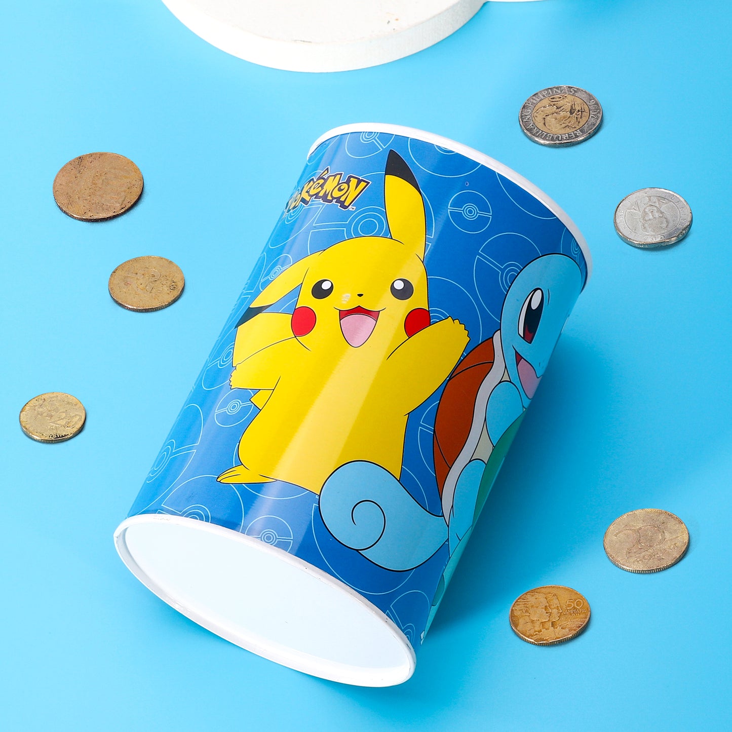 PoKéMoN Kids Money Piggy Bank Coin Saving Cash Tin Metal Box Boys Girls Multicolour