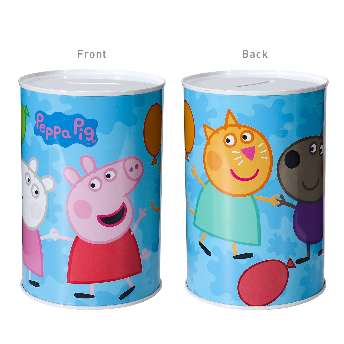 Peppa Pig Kids Money Piggy Bank Coin Saving Cash Tin Metal Box Boys Girls Multicolour