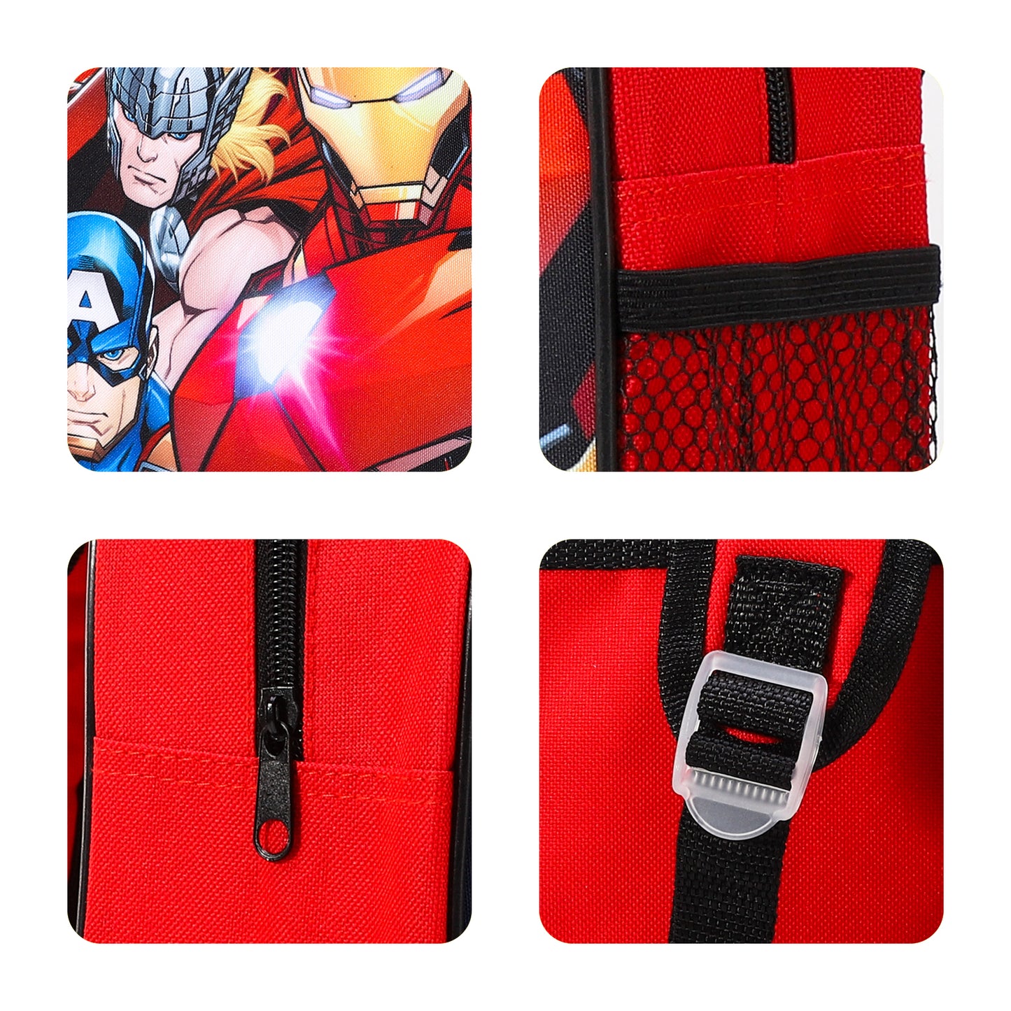 Avengers Kids Childrens Premium Backpack School Rucksack Travel Bag Boys Girls with side mesh pocket