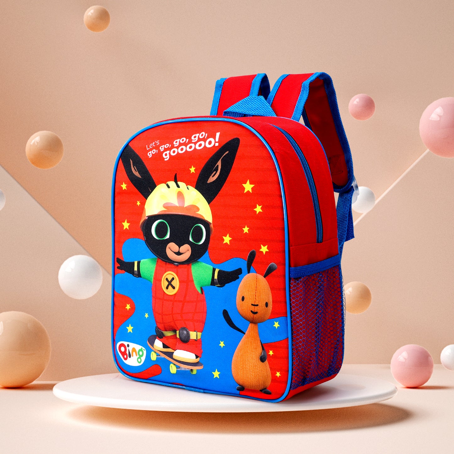 Bing Kids Childrens Premium Backpack School Rucksack Travel Bag Boys Girls with side mesh pocket