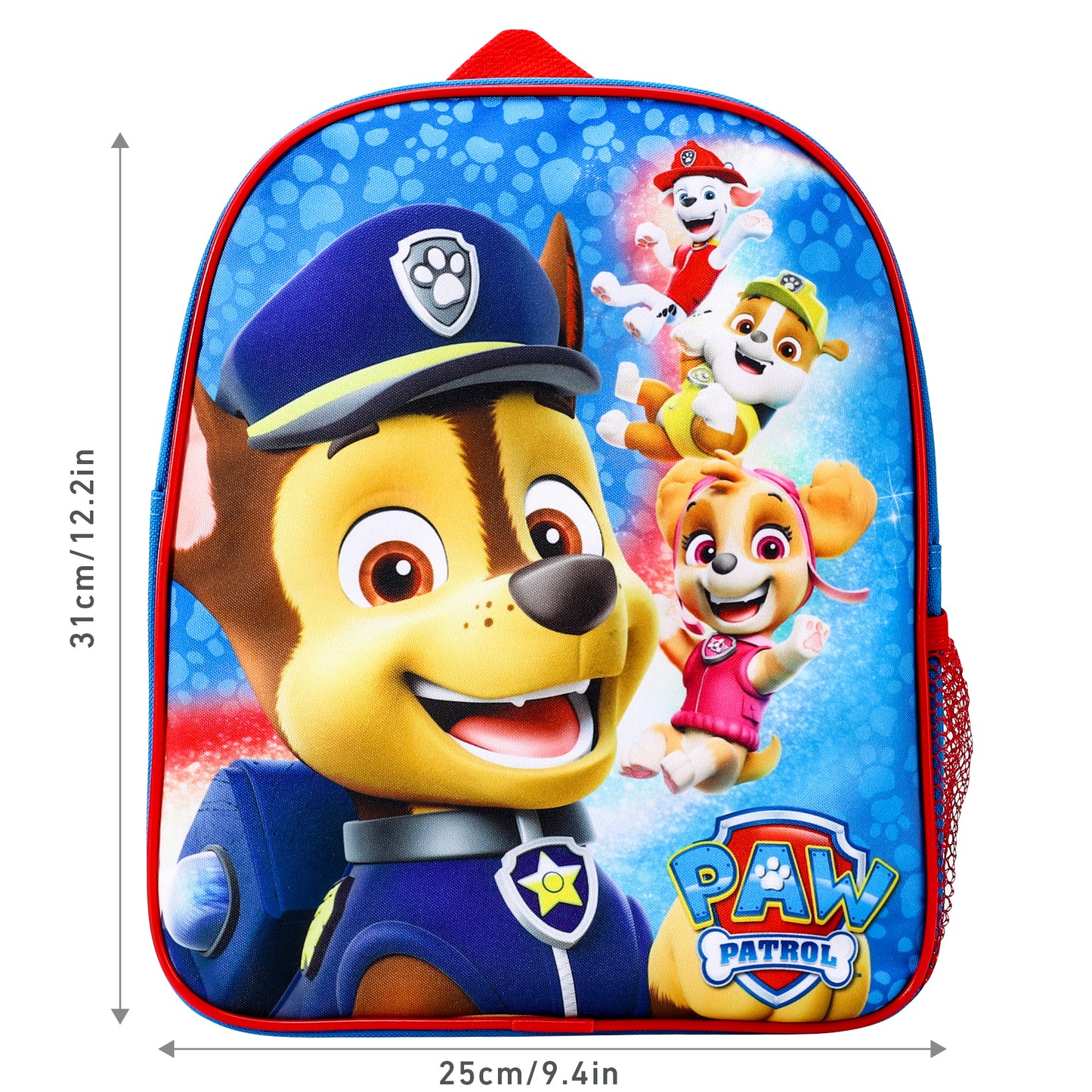 Paw Patrol Kids Childrens Backpack School Rucksack Travel Bag Boys Girls with side mesh pocket Boys Girls