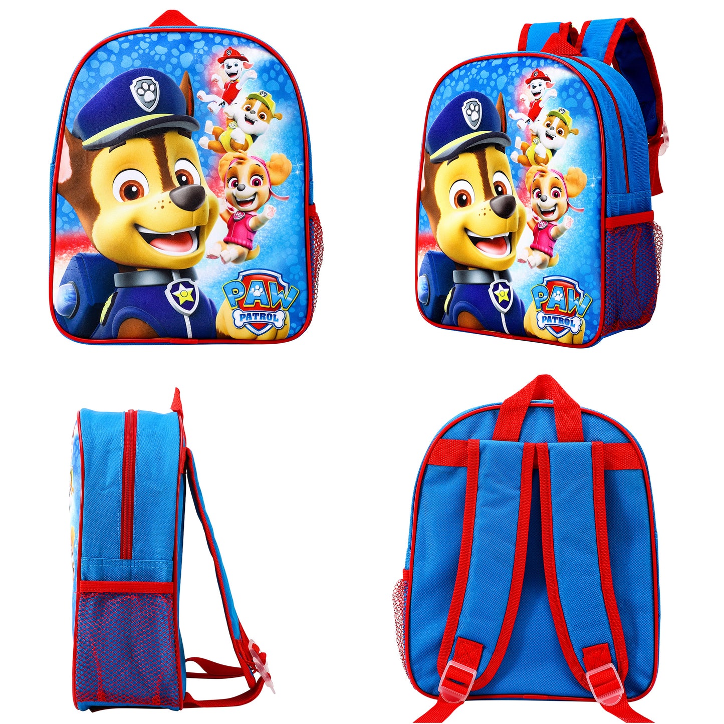 Paw Patrol Kids Childrens Backpack School Rucksack Travel Bag Boys Girls with side mesh pocket Boys Girls