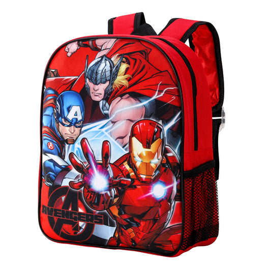 Marvel Avengers Kids Childrens Backpack School Rucksack Travel Bag Boys Girls with side mesh pocket Boys Girls