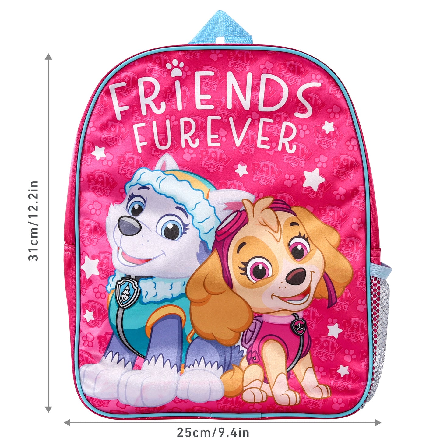 Paw Patrol Girl Skye Kids Childrens Backpack School Rucksack Travel Bag with side mesh pocket