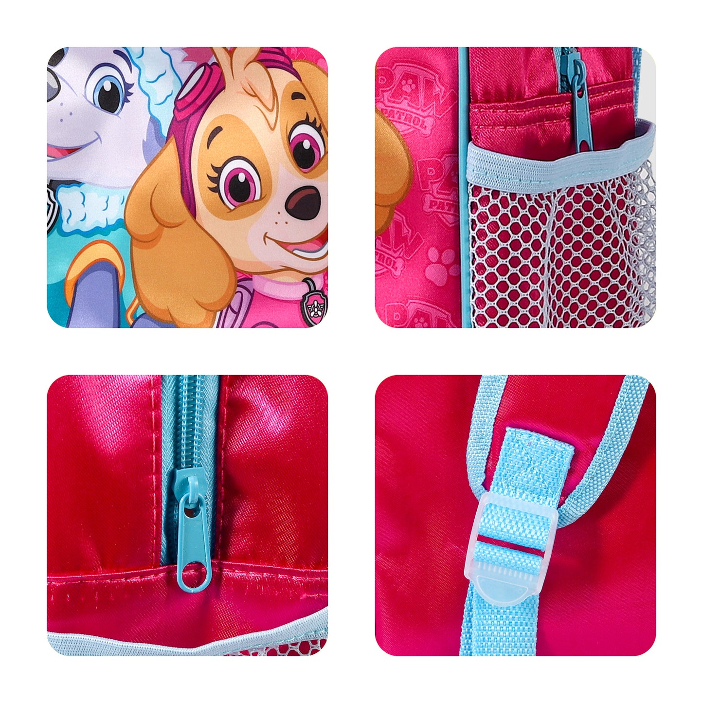 Paw Patrol Girl Skye Kids Childrens Backpack School Rucksack Travel Bag with side mesh pocket
