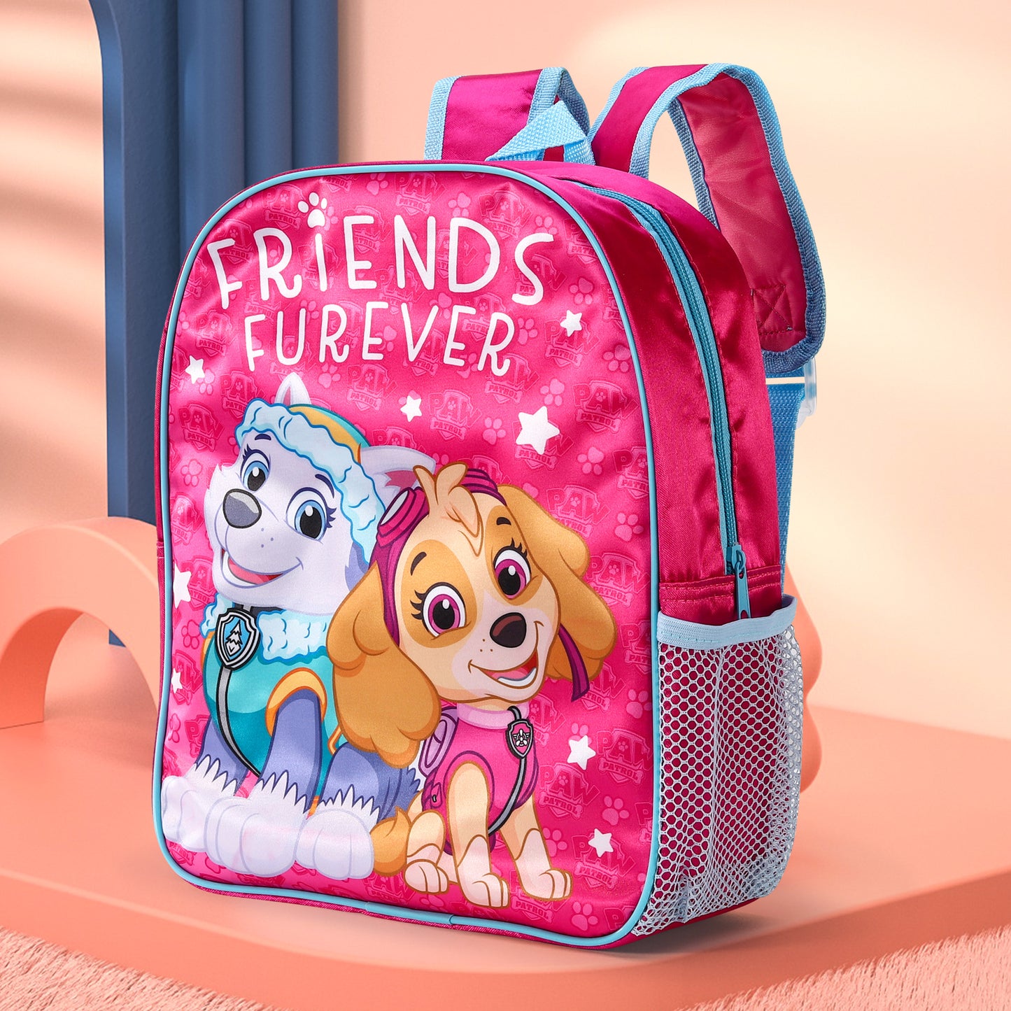 Paw Patrol Girl Skye Kids Childrens Backpack School Rucksack Travel Bag with side mesh pocket