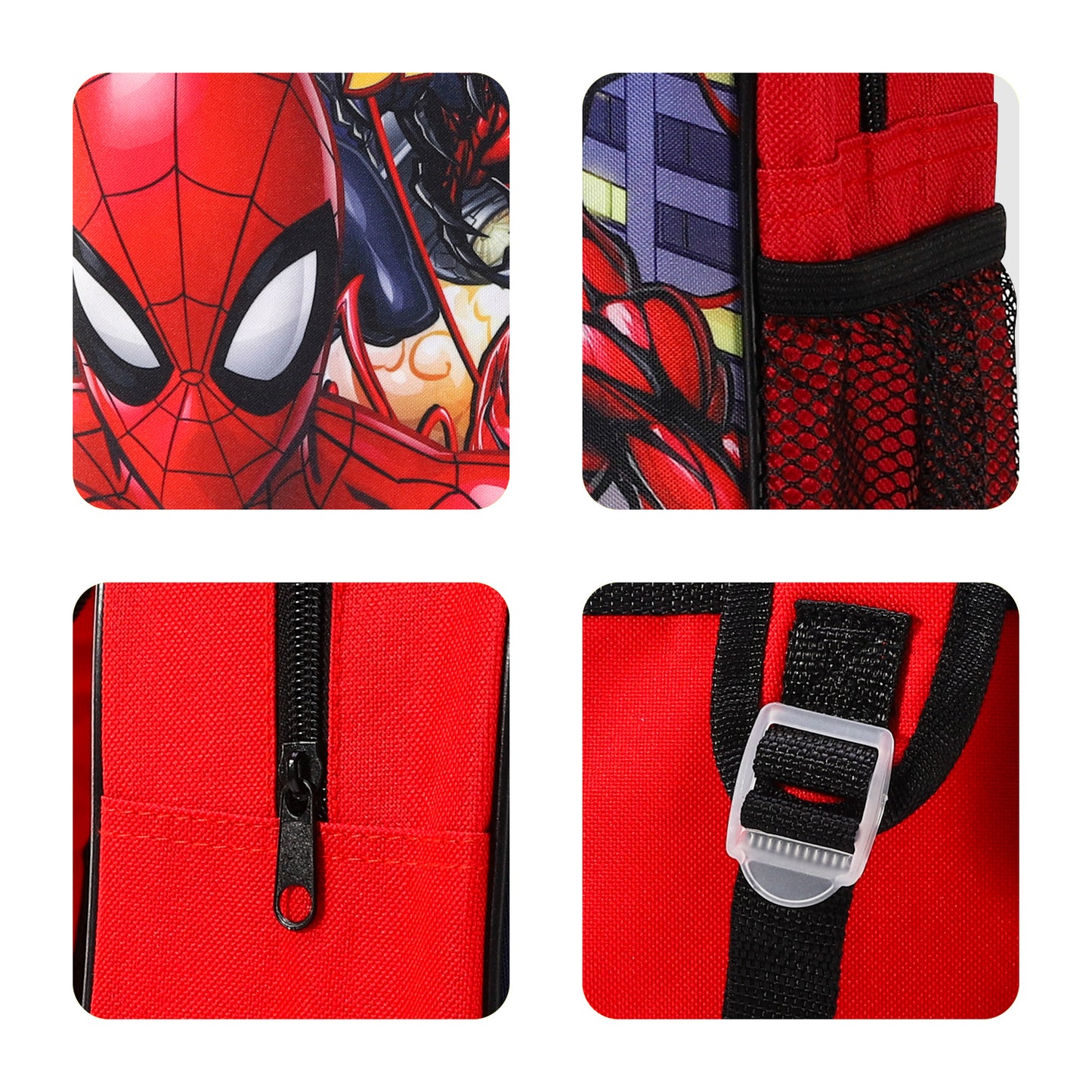 Marvel Spiderman Kids Childrens Backpack School Rucksack Travel Bag Boys Girls with side mesh pocket Boys Girls