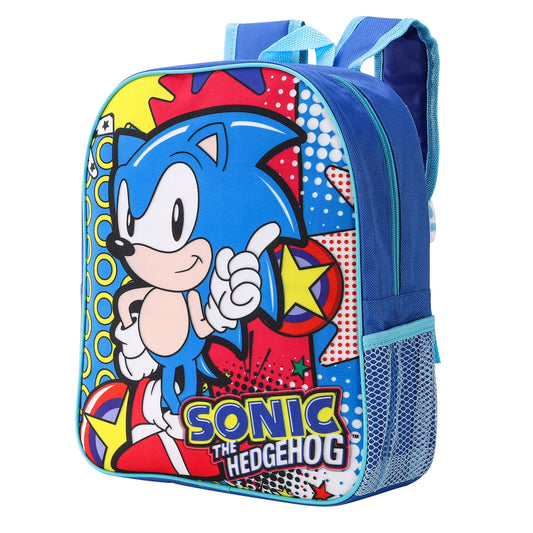 Sonic the Hedgehog Kids Childrens Backpack School Rucksack Travel Bag Boys Girls with side mesh pocket Boys Girls