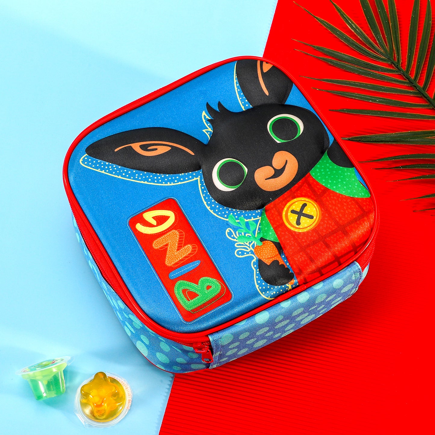 Bing 3D Rectangular Insulated Lunch Box Bag for Boys and Girls, Perfect Size for Packing Hot or Cold Snacks for School and Travel, BPA Free