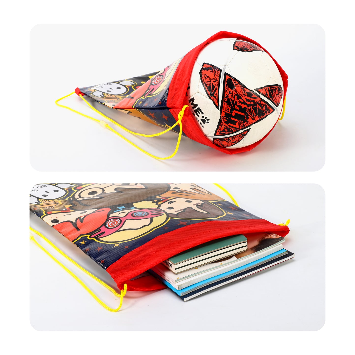 Harry Potter Kids Drawstring PE Swimming Football Sports Travel Gym School Bag Lightweight Multicolour