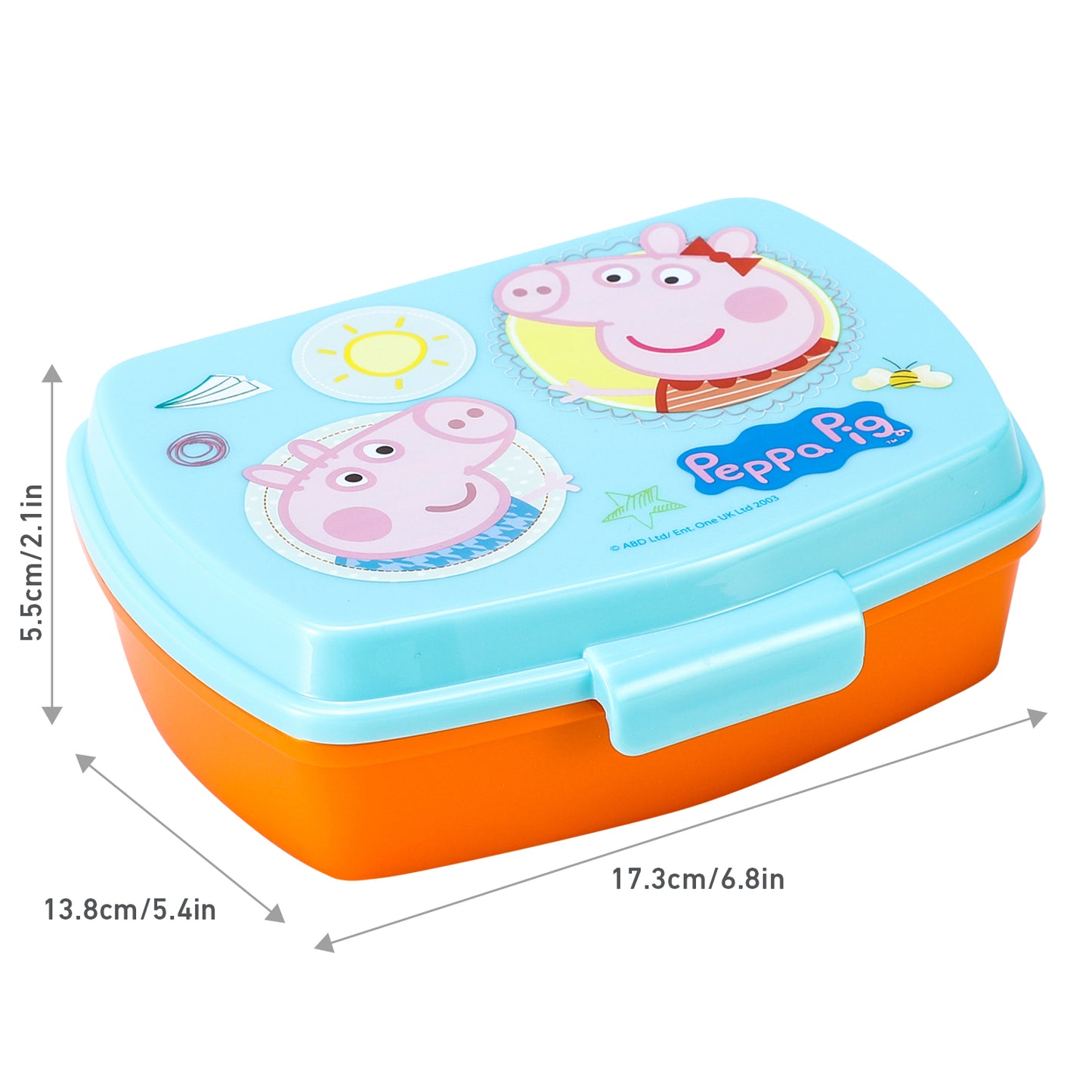 Peppa Pig Lunch Food Box Container, BPA free