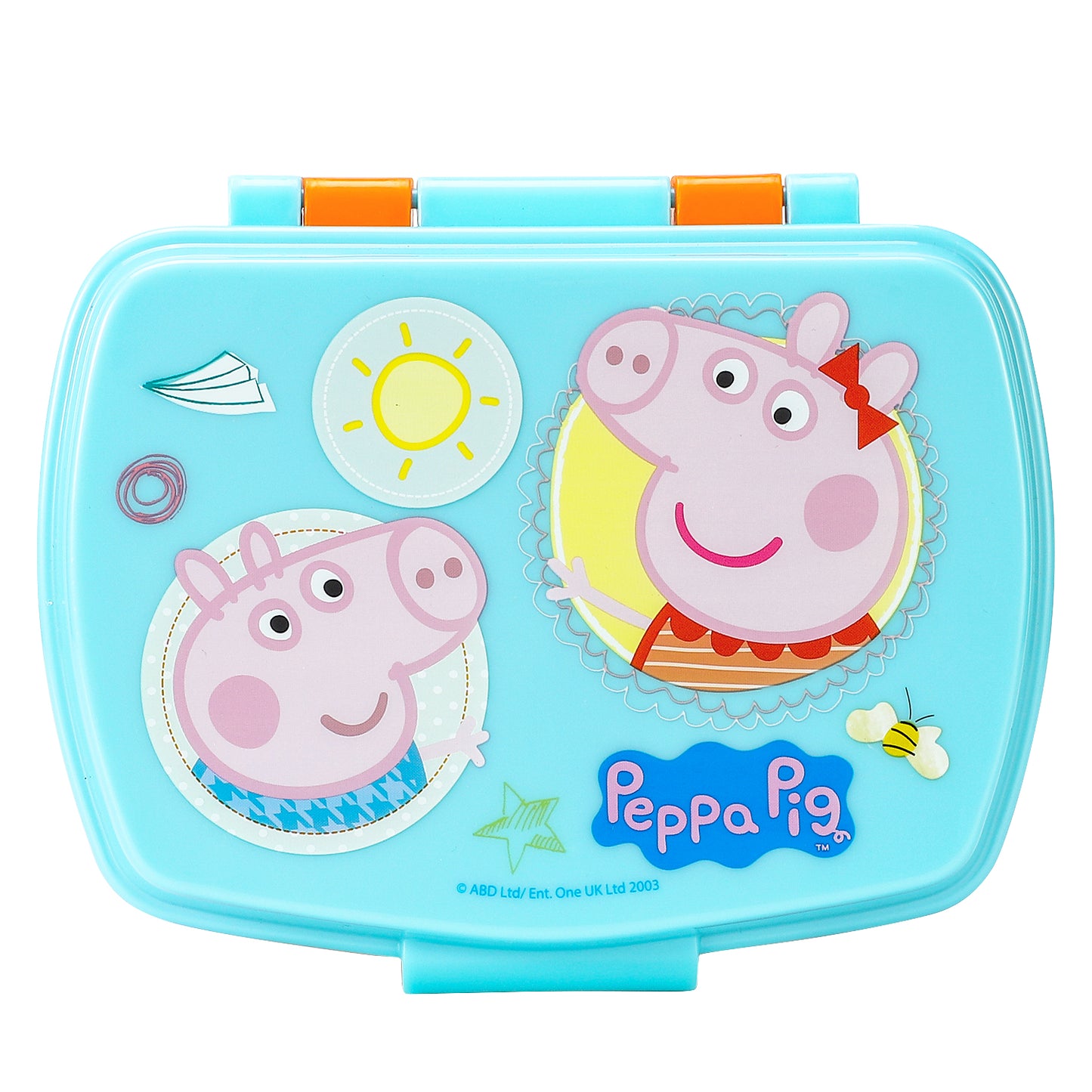 Peppa Pig Lunch Box and 400ml Drinking Bottle for Kids Children School Travel, BPA Free