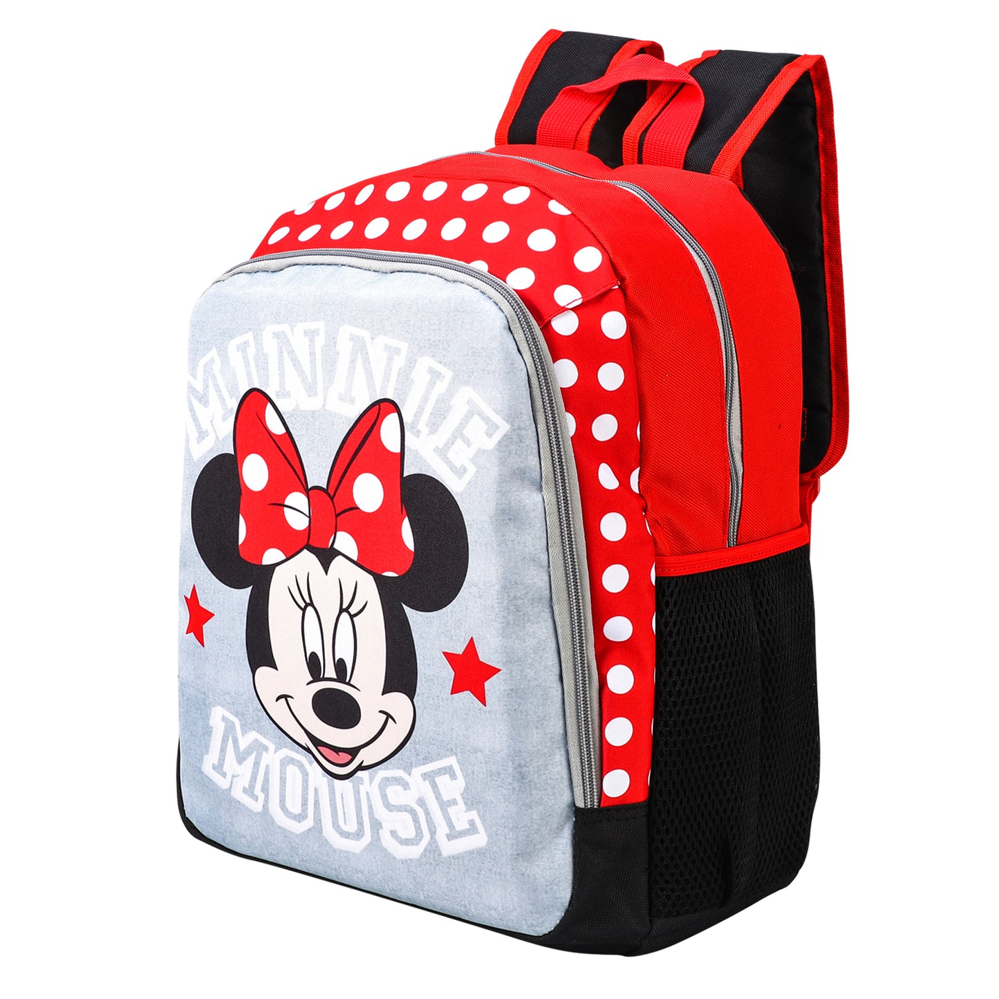 Unisex Kid's Minnie Mouse Backpack Primary School Adaptable to Cart, Ergonomic Back and Adjustable Handles Material, Multicoloured, Normalh pocket Boys Girls