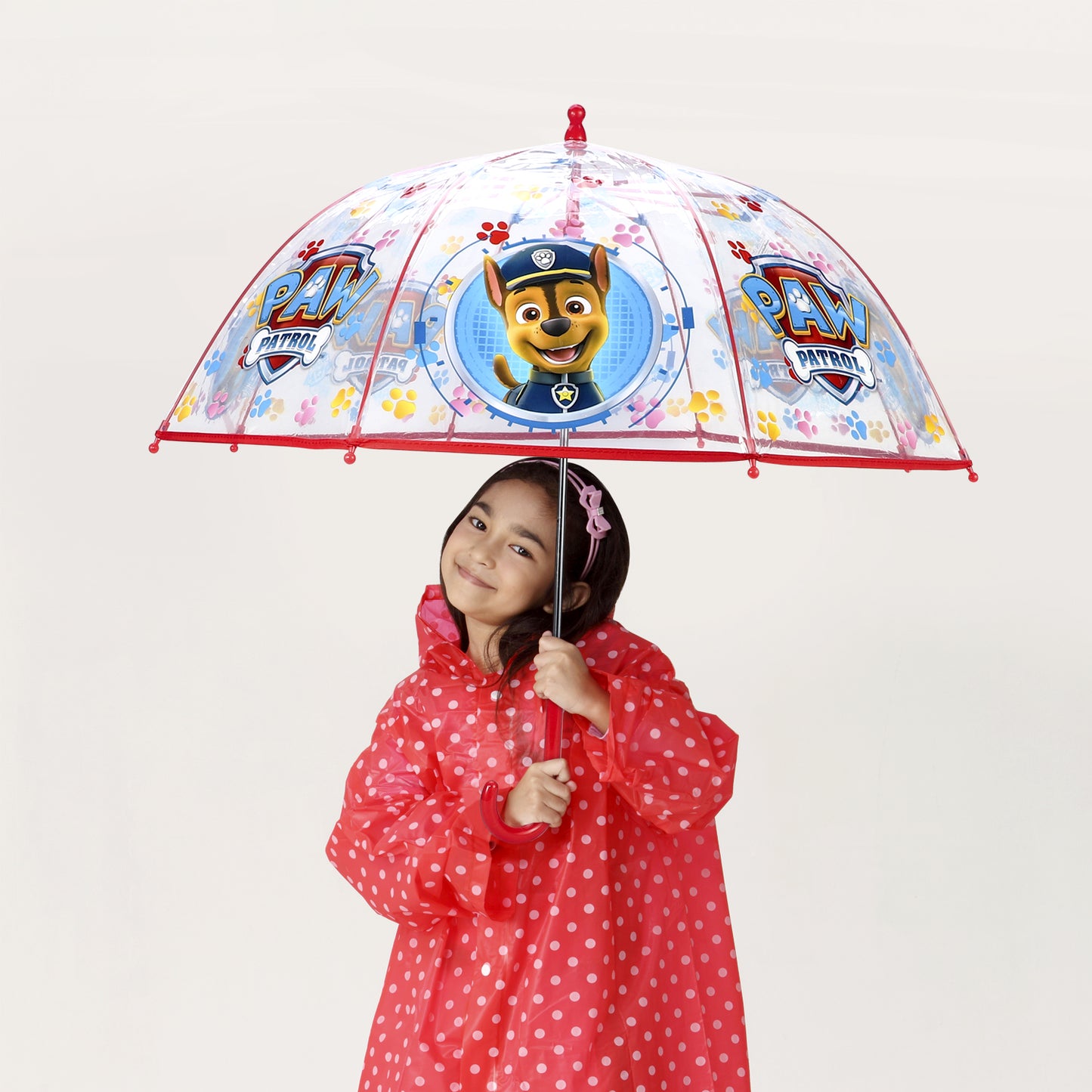 Paw Patrol Dome Umbrella for Kids Childrens Boys Girls Brolly with Safety Opening