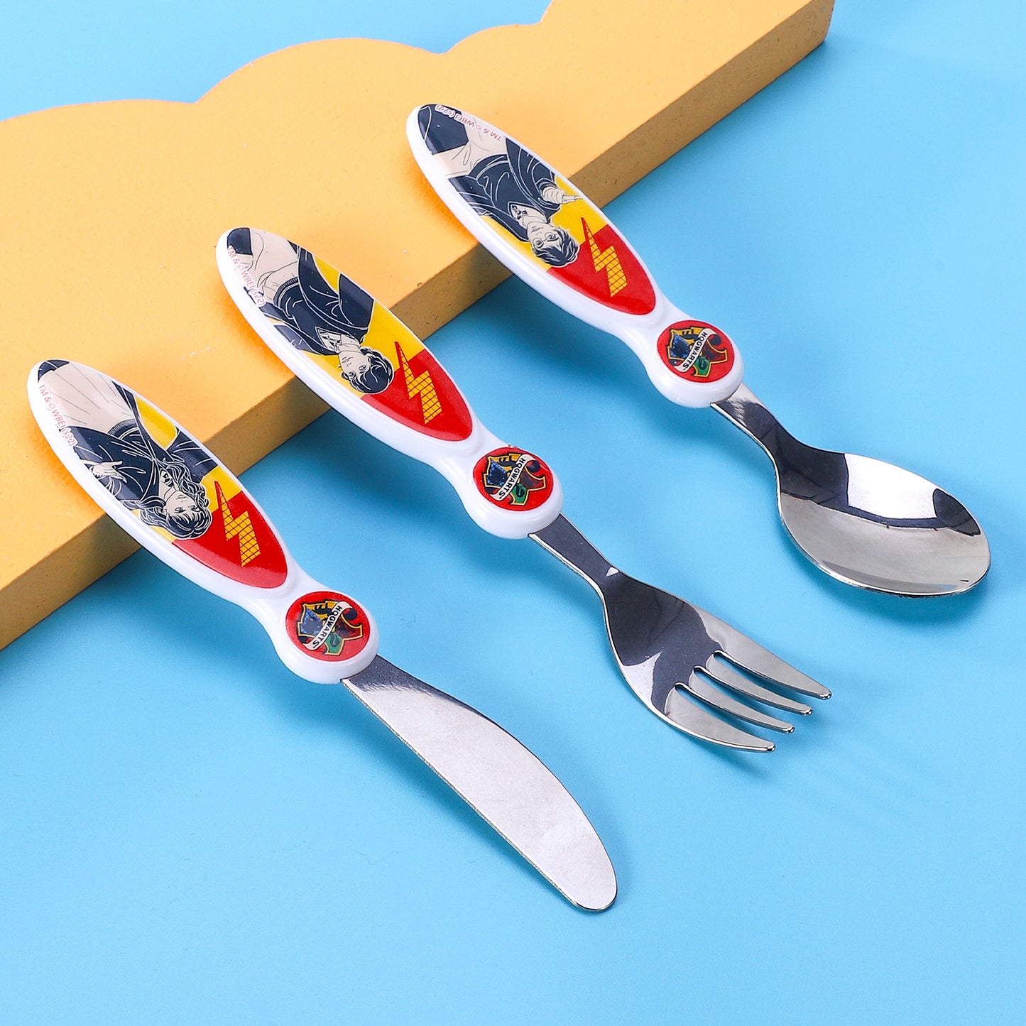 Harry Potter Children's Kids 3pcs Cutlery Set - Knife/Fork/Spoon