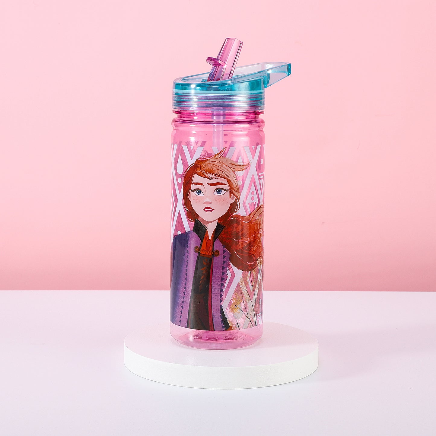 Frozen 580ml Water Bottle for Kids, School Drinks Bottle Made of Durable Tritan BPA Free