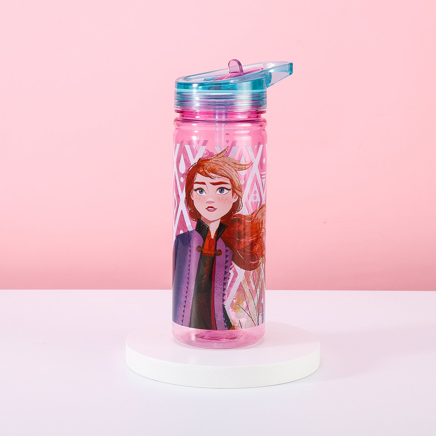 Frozen 580ml Water Bottle for Kids, School Drinks Bottle Made of Durable Tritan BPA Free