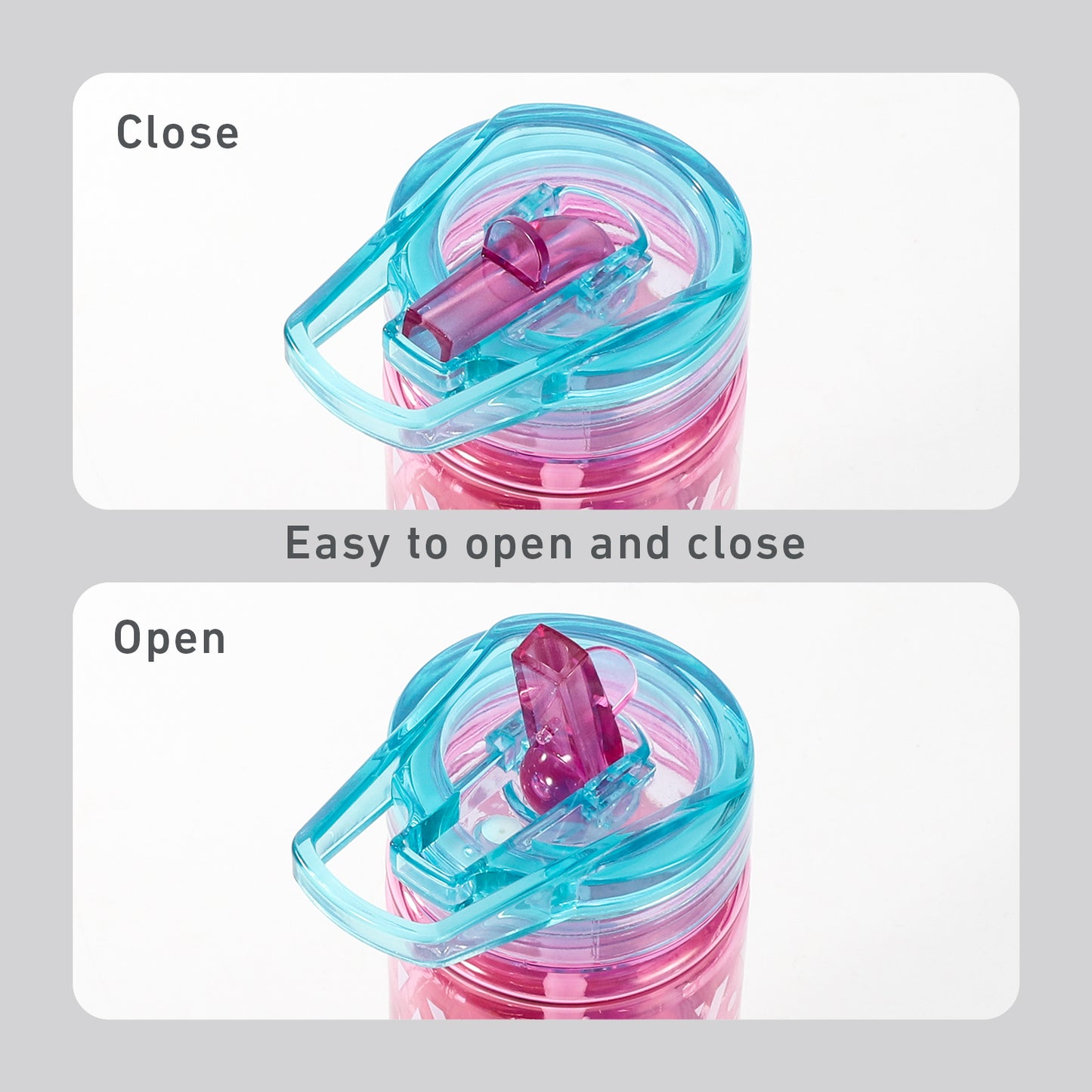 Frozen 580ml Water Bottle for Kids, School Drinks Bottle Made of Durable Tritan BPA Free