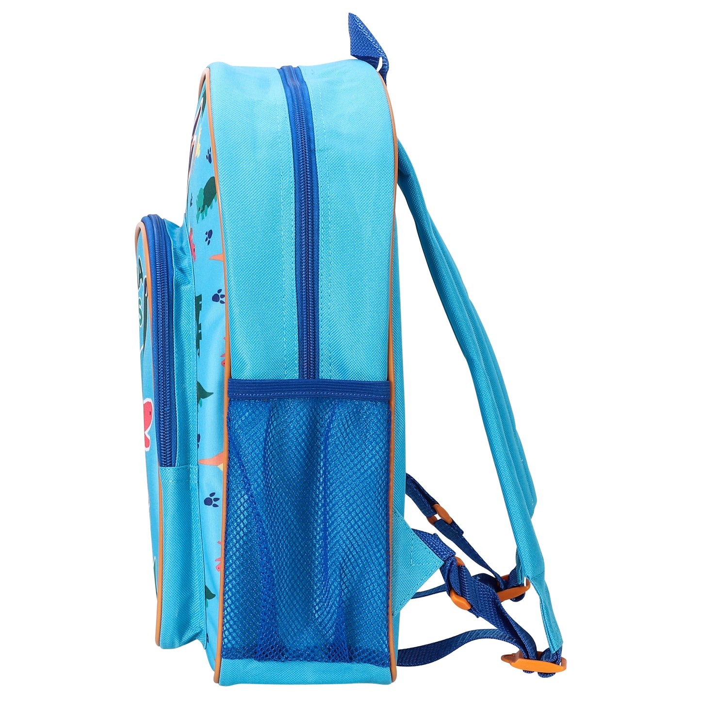 Dinosaur Blue Kids Childrens Backpack School Rucksack Travel Bag Boys Girls with side mesh pocket Boys Girls