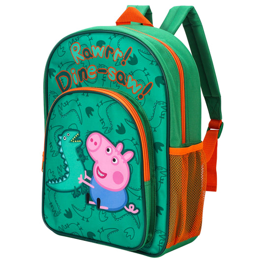 Peppa Pig Kids Childrens Premium Backpack School Rucksack Travel Bag, Multicolour