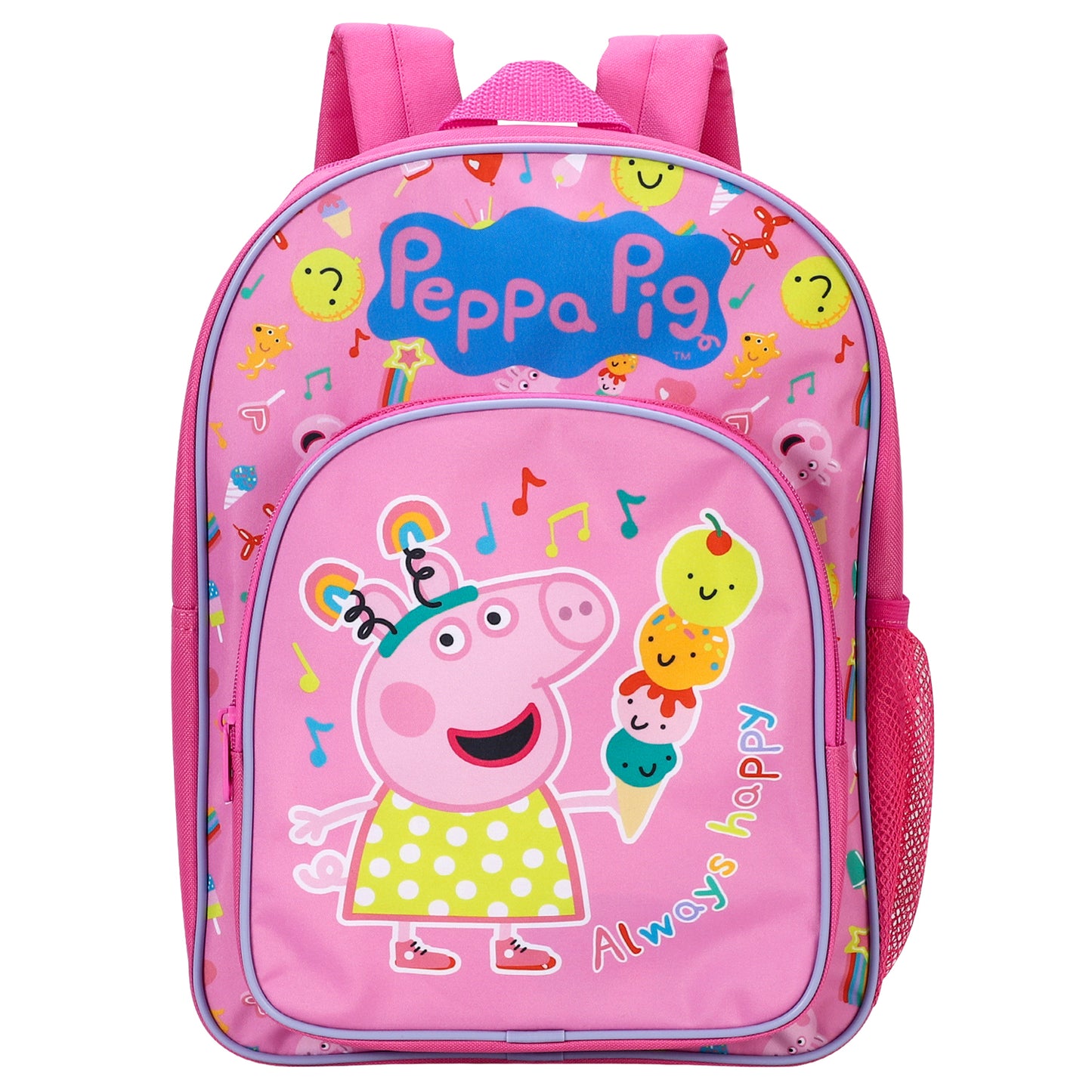 Peppa Pig Kids Childrens Premium Backpack School Rucksack Travel Bag, Multicolour