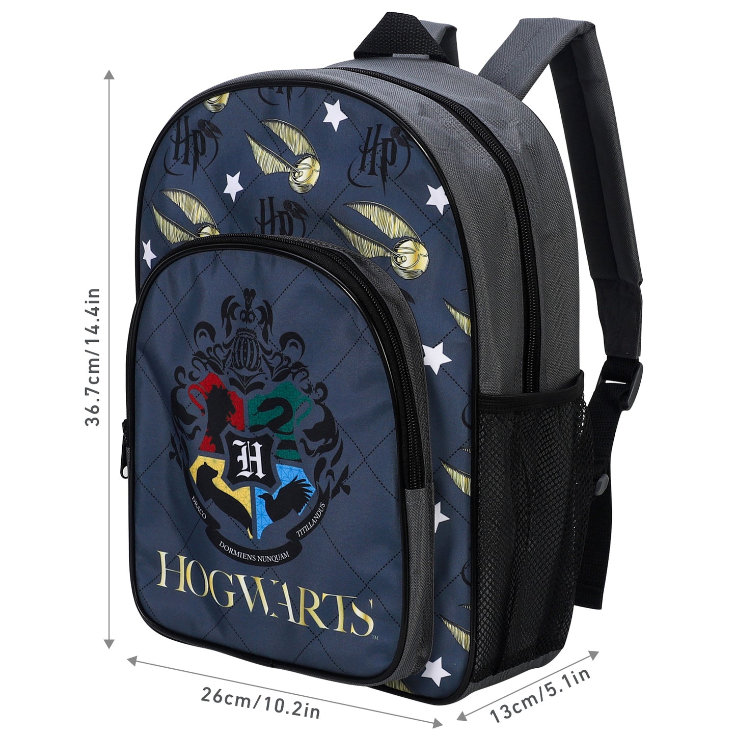 Harry Potter Hogwarts Kids Childrens Premium Backpack School Rucksack Travel Bag, Multicolour