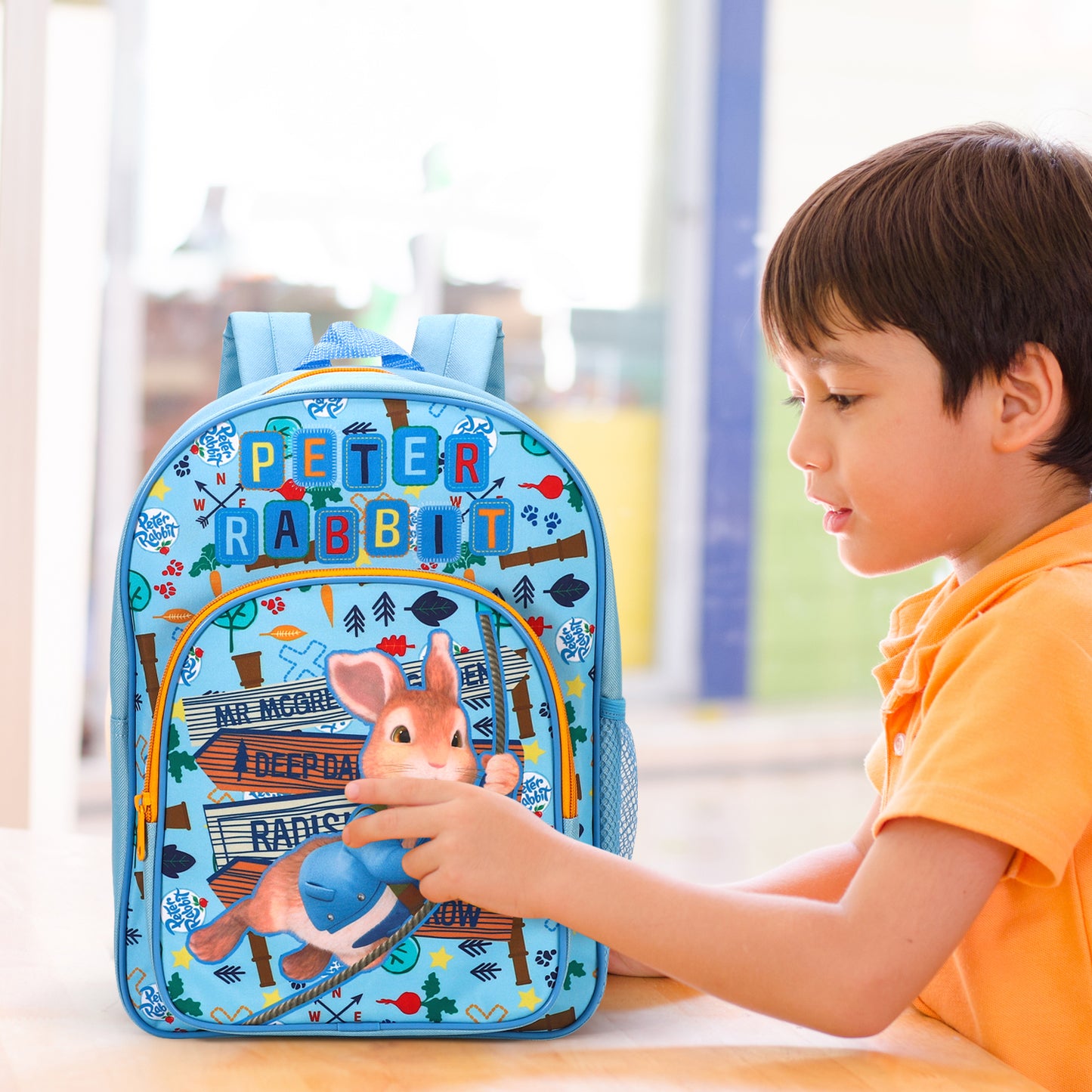 Peter Rabbit Kids Childrens Premium Backpack School Rucksack Travel Bag, Multicolour