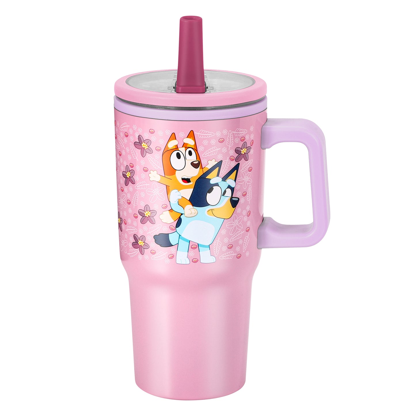 Bluey 640mL Double Walled Vacuum Insulated Tumbler with Straw & Handle