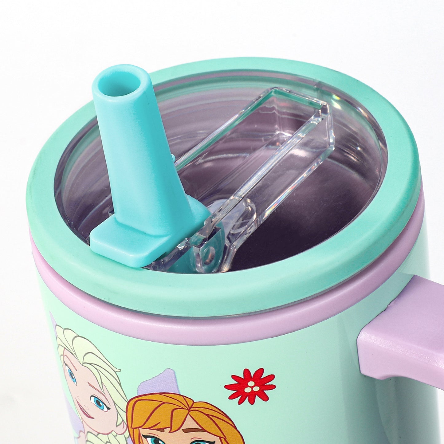 Frozen 640mL Double Walled Vacuum Insulated Tumbler with Straw & Handle