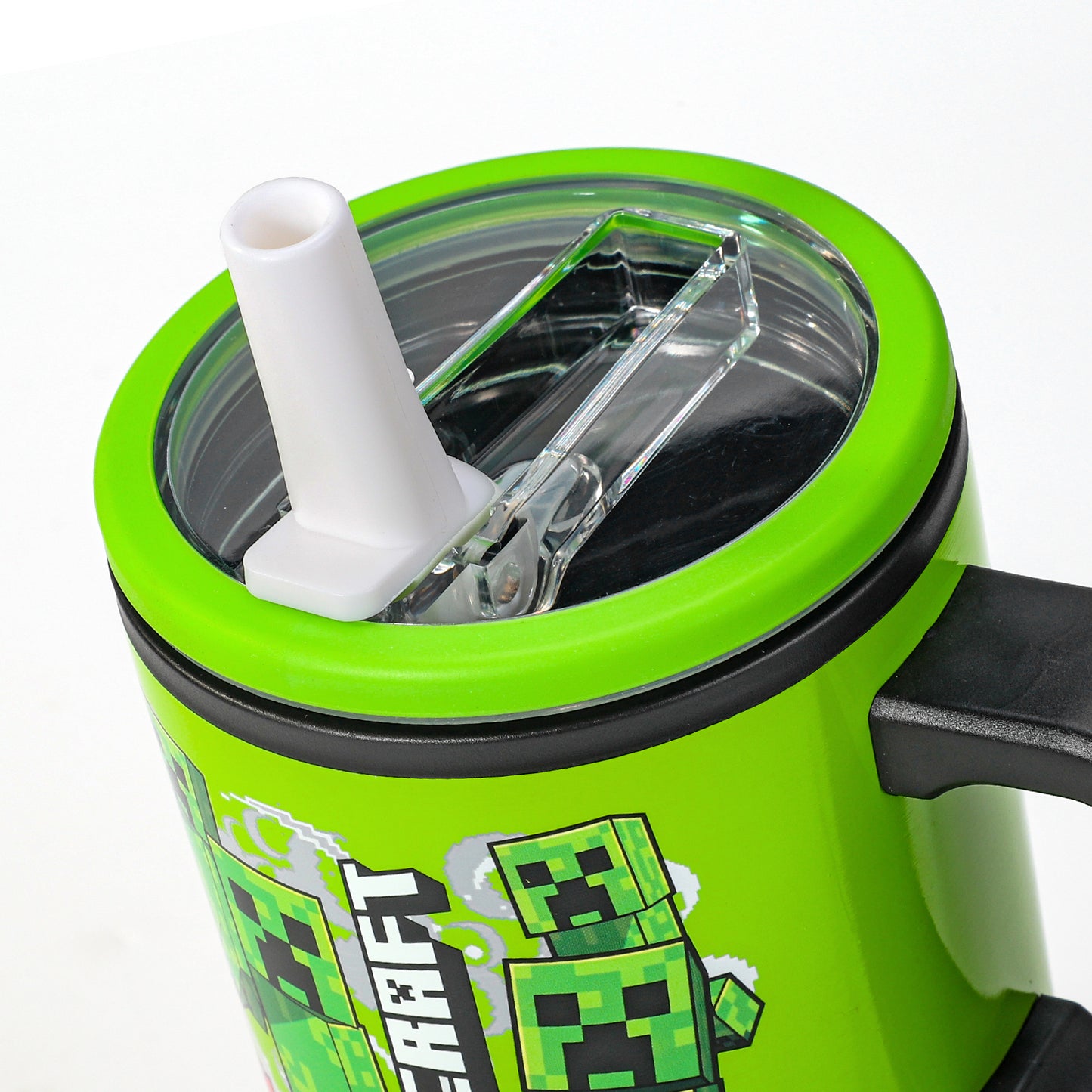 Minecraft 640mL Double Walled Vacuum Insulated Tumbler with Straw & Handle